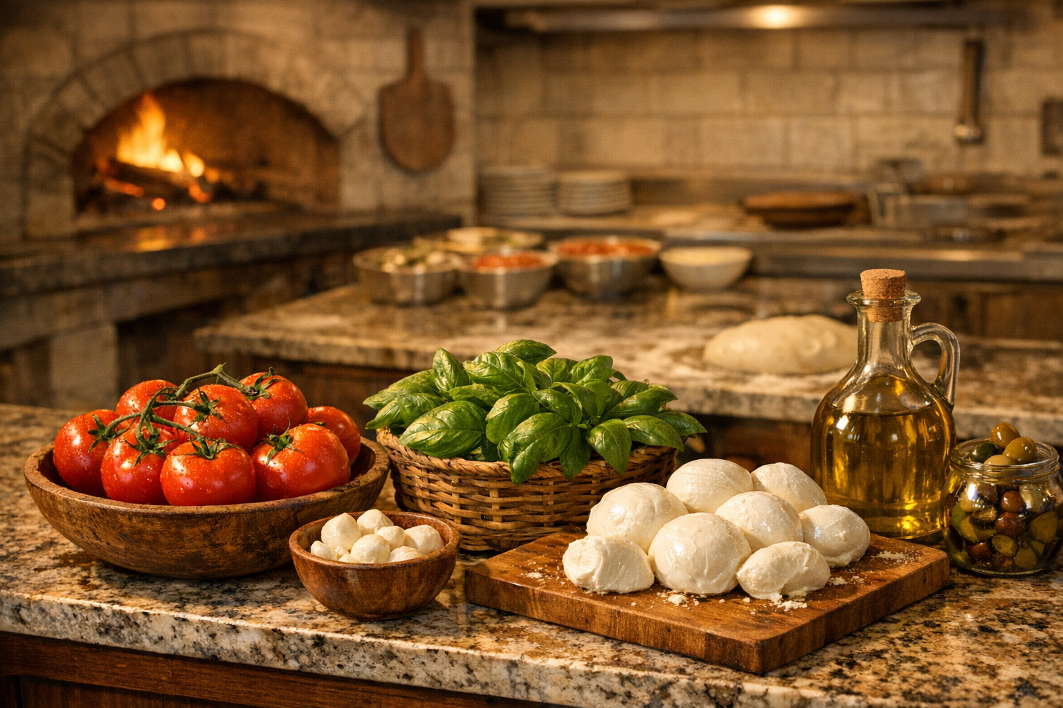 Fresh ingredients display